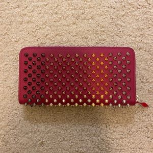 Christian Louboutin Panettone Spiked Pink Wallet